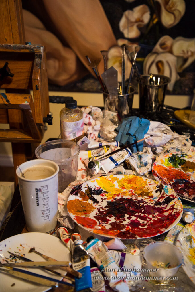 An artist’s studio